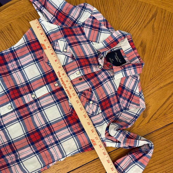 American Eagle Outfitters Checked Blouse Women Sz S slightly used - Picture 8 of 10